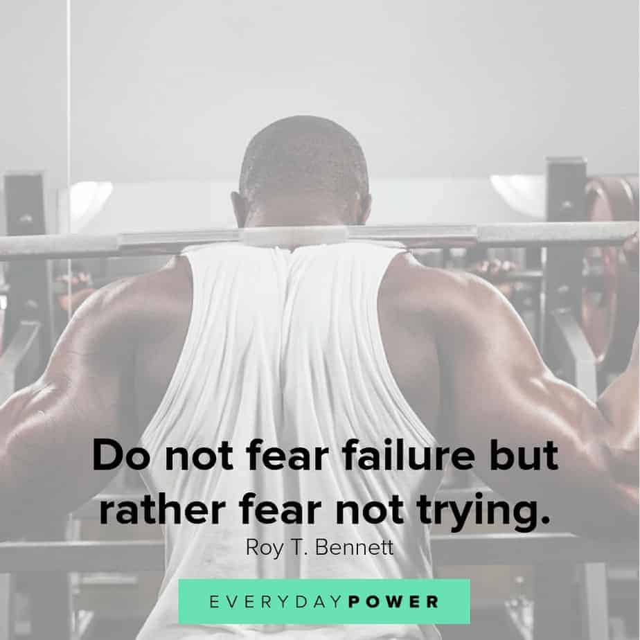 never give up quotes about fear